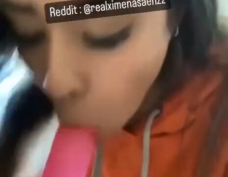 Ximena Saenz Blowjob with Dildo – Hot Video